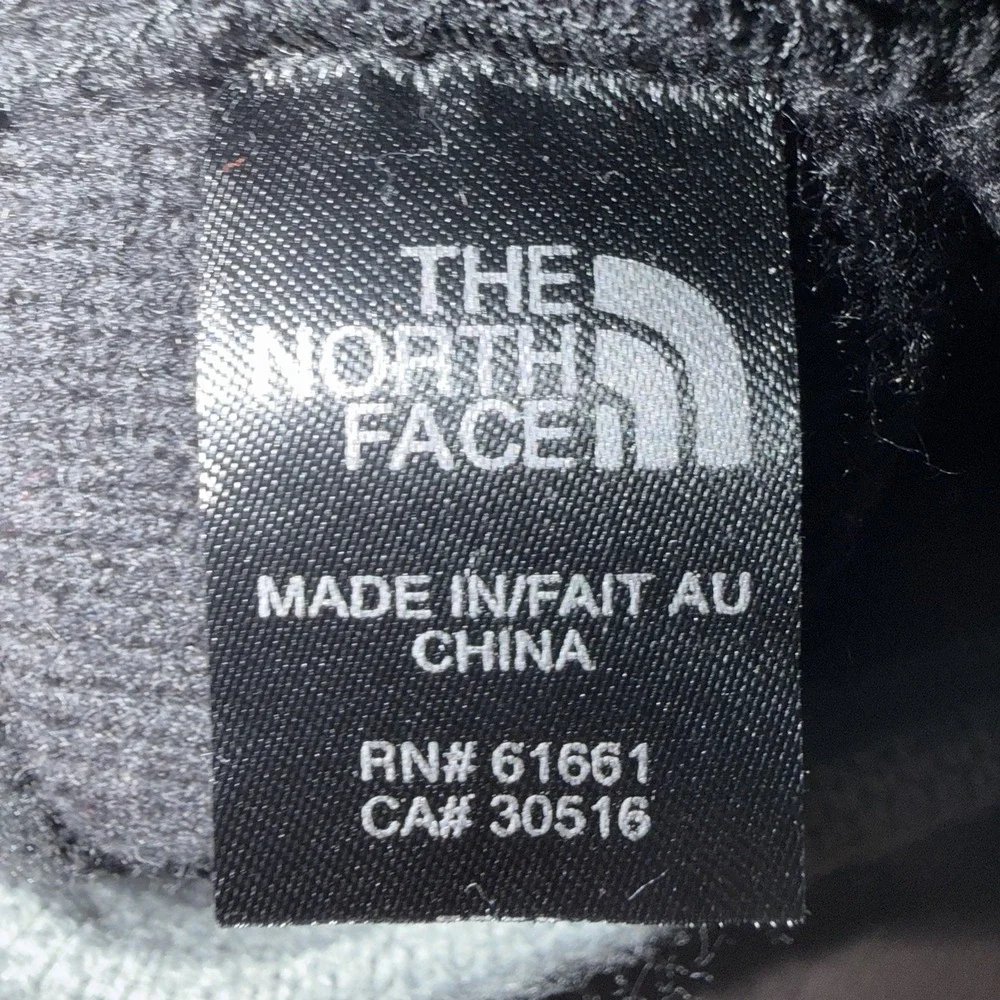 THE NORTH FACE  Infant Size Black‎ & Grey Embroidered Beanie Knit Hat